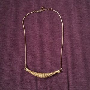 Gold statement necklace